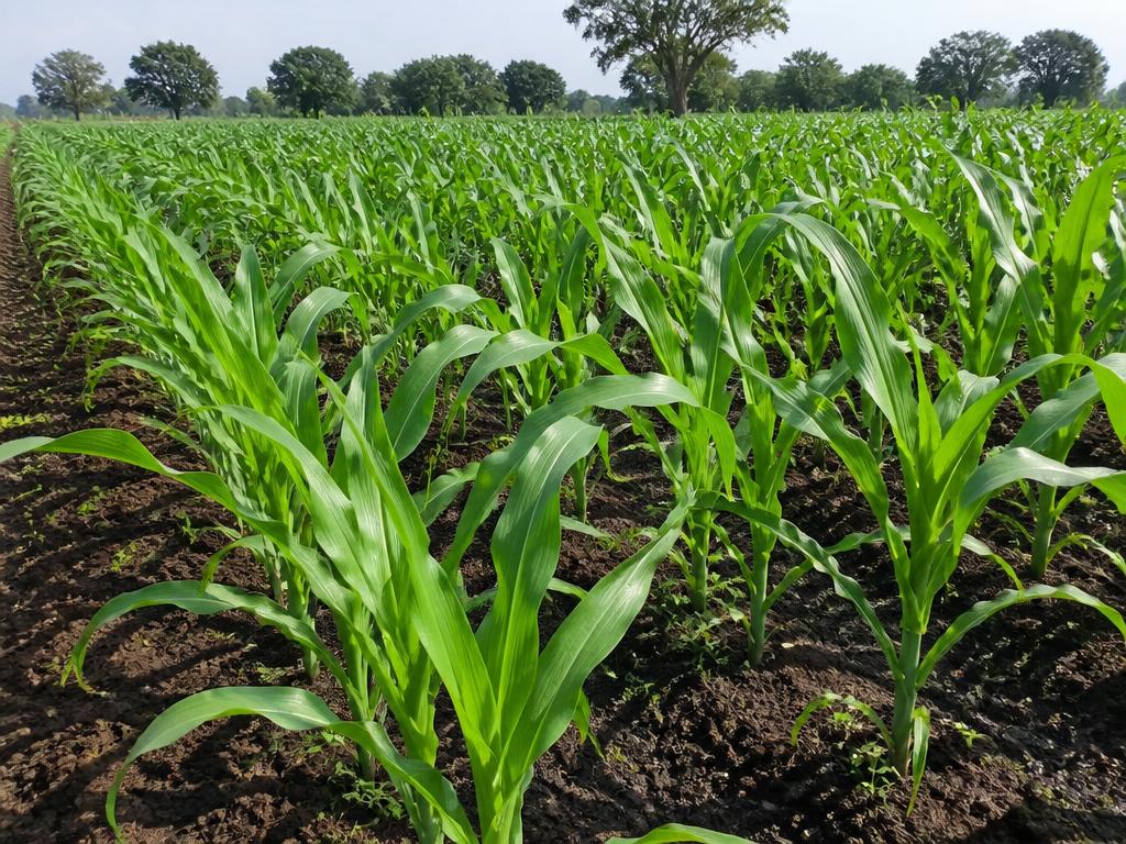 Farm field after treatment